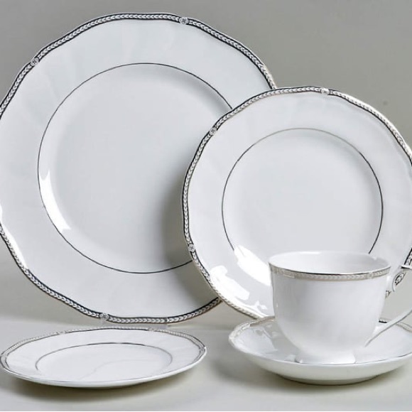 Wedgwood Crown Platinum dinner set.